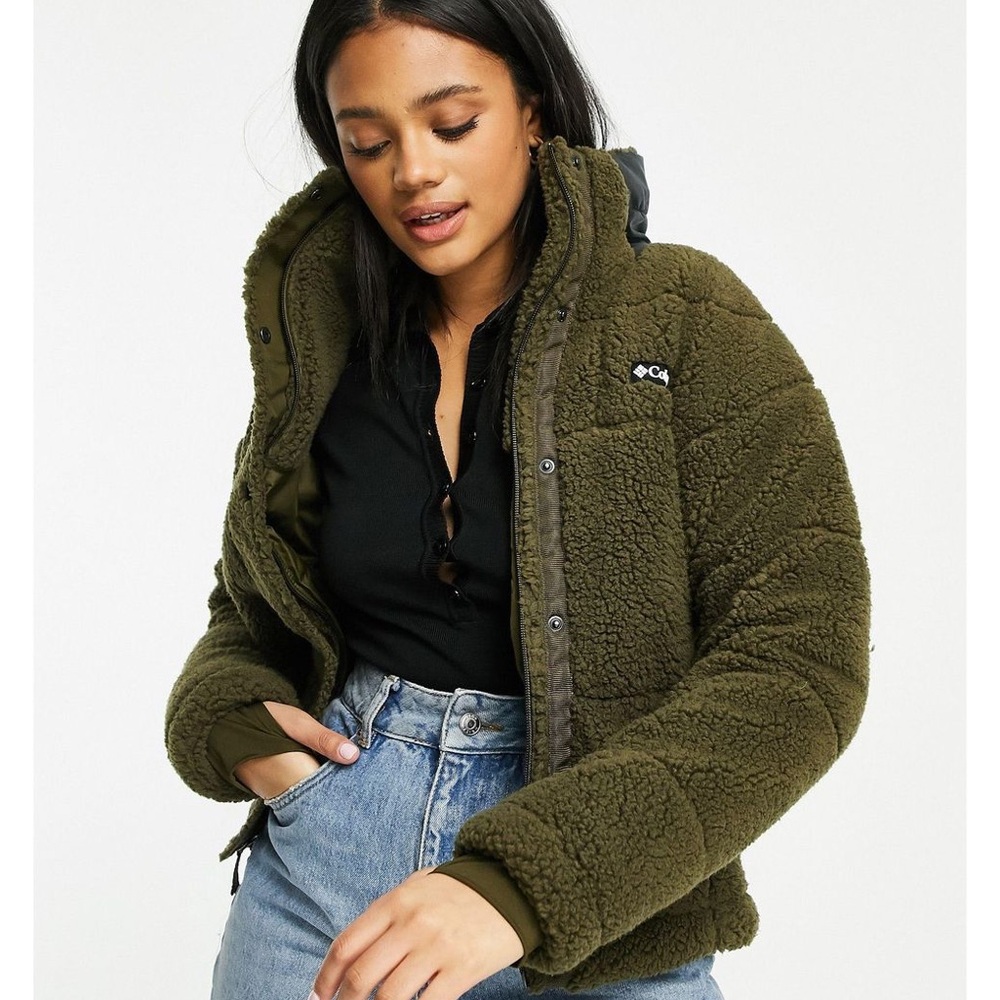 Columbia Women’s Lodge Baffled Sherpa Fleece Jacket